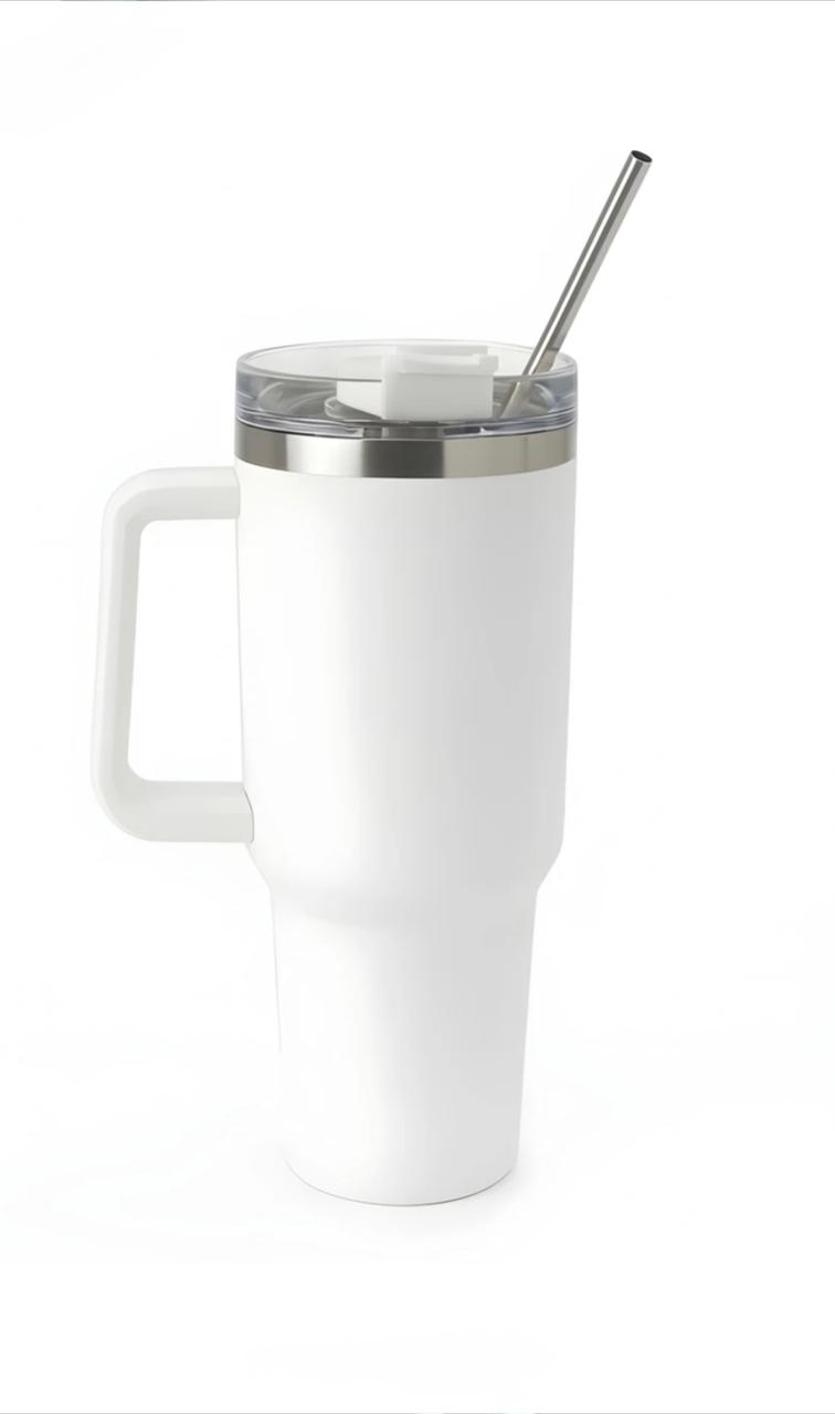 1200ml Tumbler With Straw and Lid, Stainless Steel, Insulated